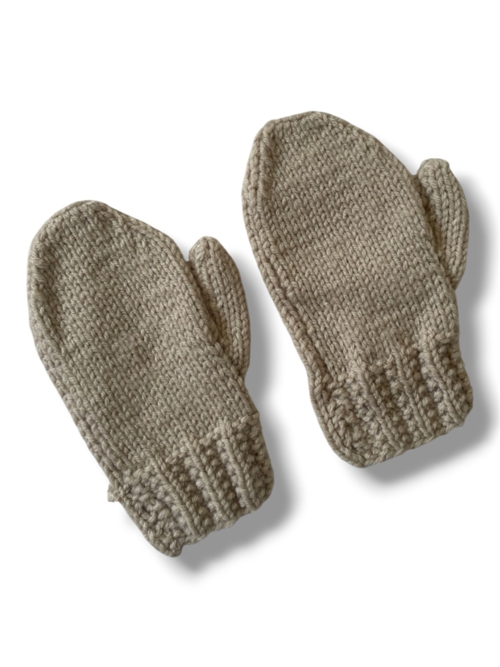 HANDMADE WOOL Hand Knit Mittens Gloves Merino Winter